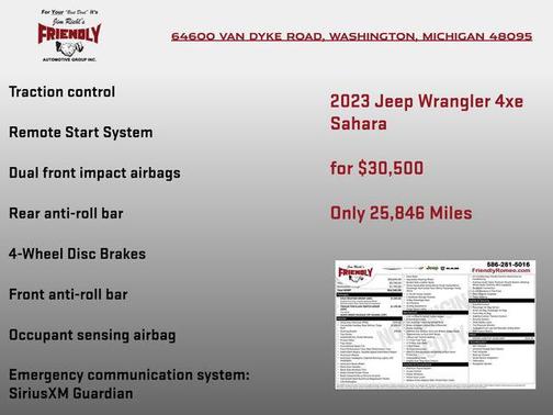 Sting-Gray Clearcoat 2023 Jeep Wrangler 4xe Sahara