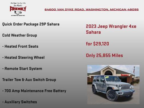 Sting-Gray Clearcoat 2023 Jeep Wrangler 4xe Sahara