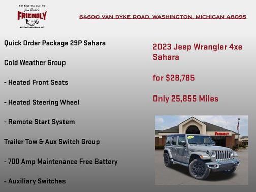 Sting-Gray Clearcoat 2023 Jeep Wrangler 4xe Sahara