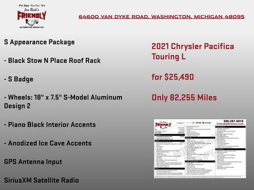Velvet Red Pearlcoat 2021 Chrysler Pacifica Touring L