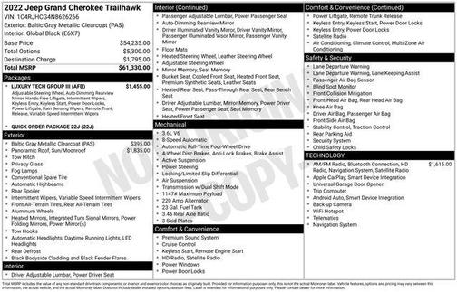 2022 Jeep Grand Cherokee Trailhawk