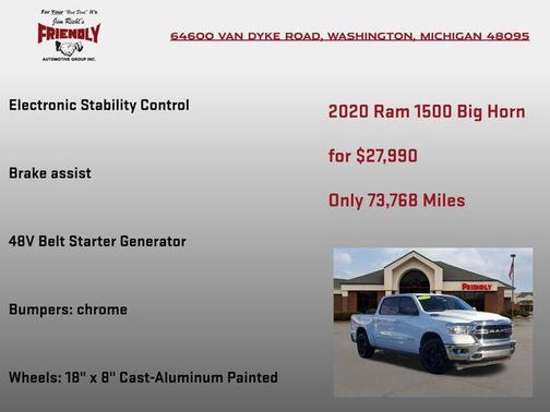 2020 RAM 1500 Big Horn/Lone Star