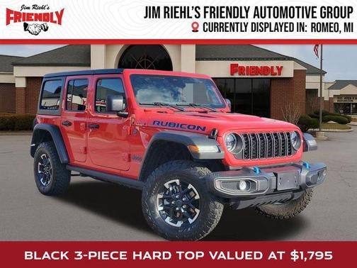 Firecracker Red Clearcoat 2025 Jeep Wrangler 4xe Rubicon