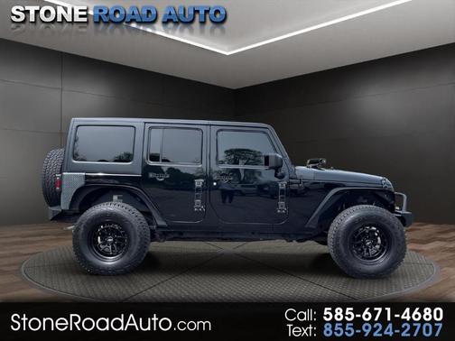 Black 2017 Jeep Wrangler Unlimited Sahara