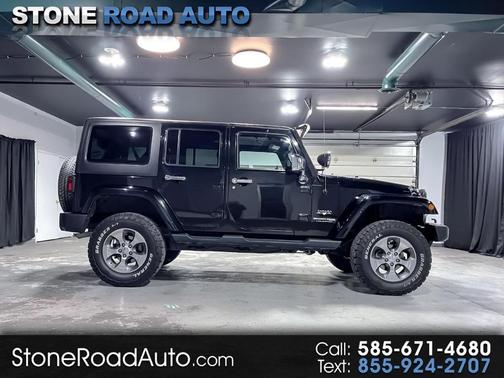 Black 2018 Jeep Wrangler JK Unlimited Sahara SUV