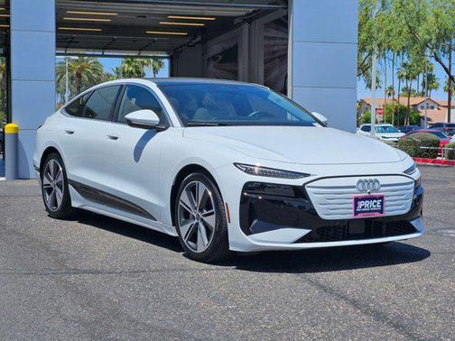 Glacier White Metallic 2025 Audi A6 e-tron Prestige