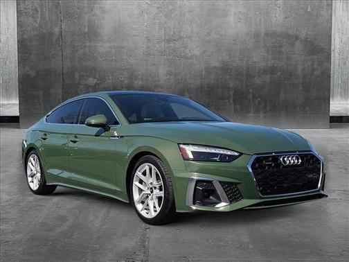 District Green Metallic 2023 Audi A5 Sportback 45 S Line Premium Plus