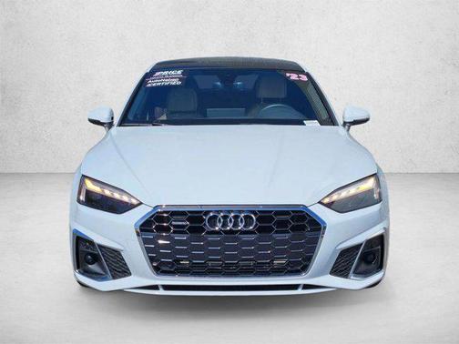 Glacier White Metallic 2023 Audi A5 Sportback 45 S Line Premium