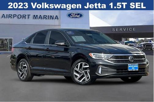 Deep Black Pearl Effect 2023 Volkswagen Jetta 1.5T SEL