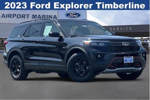AGATE BLACK METALLIC 2023 Ford Explorer TIMBERLINE