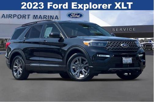 AGATE BLACK METALLIC 2023 Ford Explorer XLT