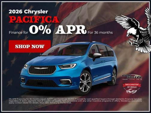 Red 2026 Chrysler Pacifica Select