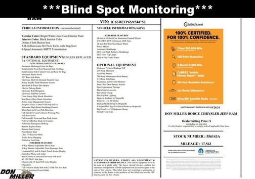 2025 RAM 1500 Big Horn/Lone Star