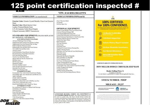 Granite Crystal Clearcoat Metallic 2024 RAM 2500 Power Wagon