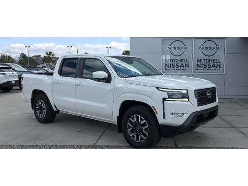 Glacier White 2024 Nissan Frontier SL Truck