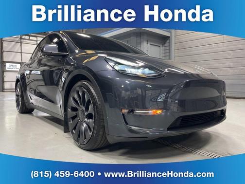 Stealth Gray 2025 Tesla Model Y Performance