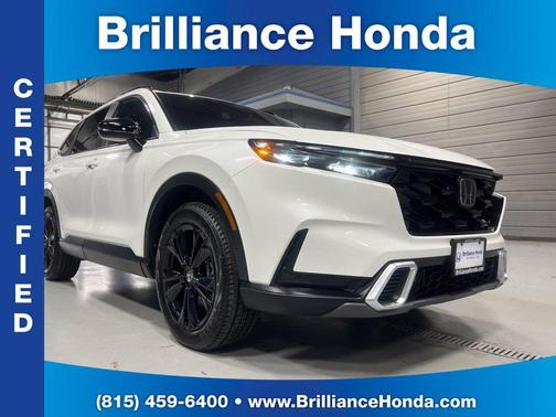 Platinum White Pearl 2024 Honda CR-V Hybrid Sport Touring
