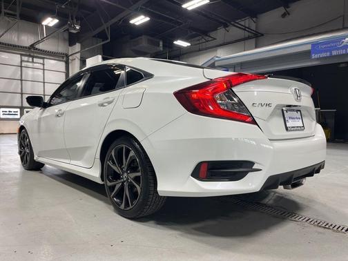 Platinum White 2019 Honda Civic Sport
