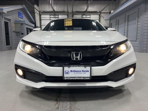 Platinum White 2019 Honda Civic Sport
