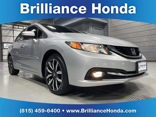 Alabaster Silver Metallic 2015 Honda Civic EX-L