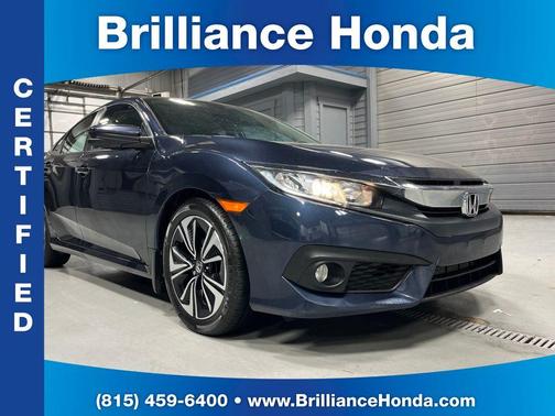 Blue 2017 Honda Civic EX-T