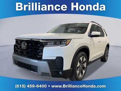 Platinum White 2026 Honda Pilot Elite
