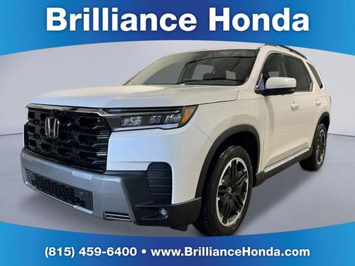 Platinum White 2026 Honda Pilot Touring S