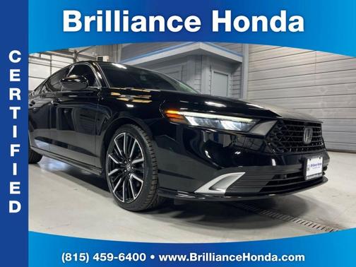 Crystal Black Pearl 2023 Honda Accord Hybrid Touring