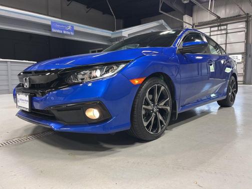 Aegean Blue Metallic 2021 Honda Civic Sport