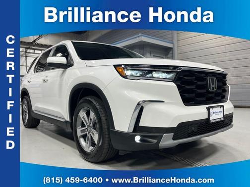 Platinum White Pearl 2023 Honda Pilot EX-L 8-Passenger