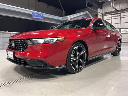 Radiant Red Metallic 2025 Honda Accord Hybrid Sport