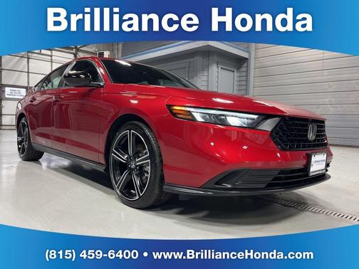 Radiant Red Metallic 2025 Honda Accord Hybrid Sport