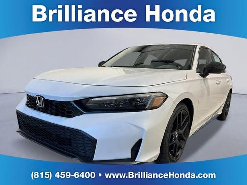 Platinum White 2026 Honda Civic Sport