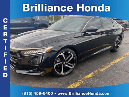 Crystal Black Pearl 2022 Honda Accord Sport SE