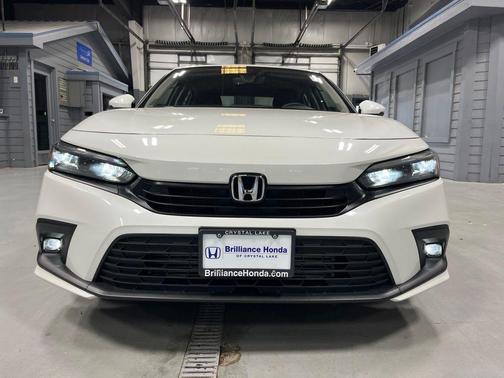 Platinum White Pearl 2024 Honda Civic Touring