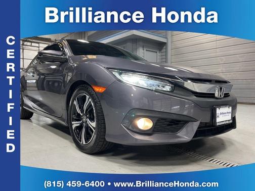 Modern Steel Metallic 2017 Honda Civic Touring