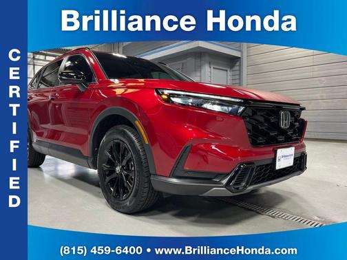 Radiant Red Metallic 2025 Honda CR-V Hybrid Sport-L