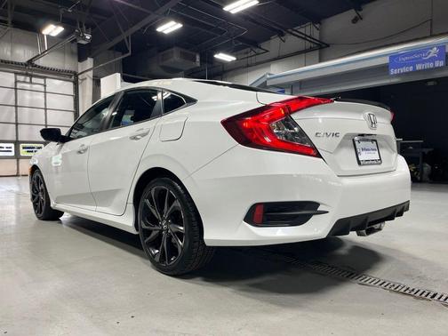Platinum White Pearl 2019 Honda Civic Sport