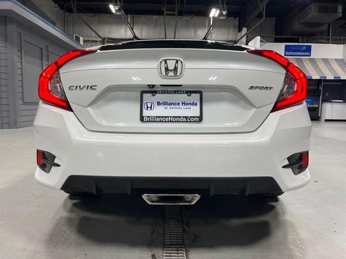 Platinum White Pearl 2019 Honda Civic Sport