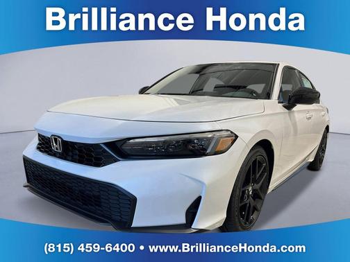 Platinum White 2026 Honda Civic Sport