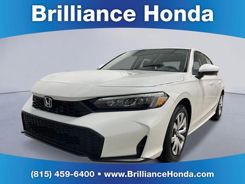 Platinum White 2026 Honda Civic LX