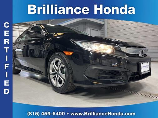 Crystal Black Pearl 2017 Honda Civic LX