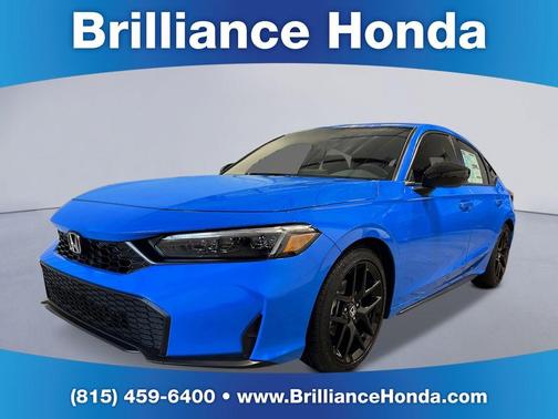 Blue 2026 Honda Civic Sport Hatchback