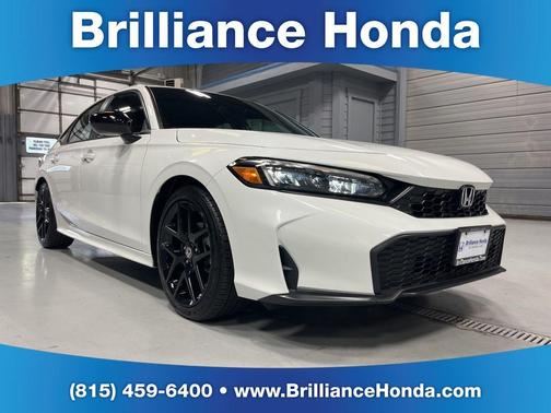 Platinum White Pearl 2026 Honda Civic Sport