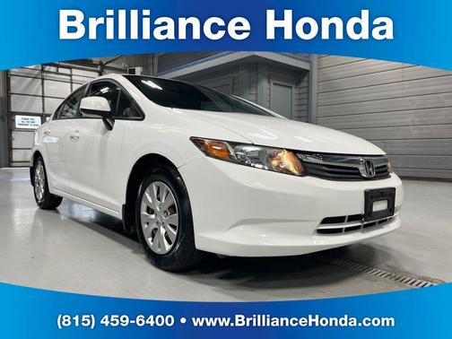Taffeta White 2012 Honda Civic LX