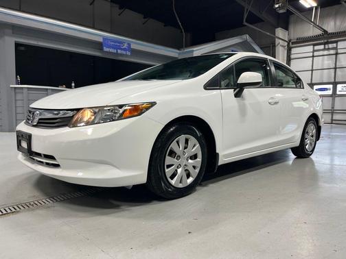 Taffeta White 2012 Honda Civic LX