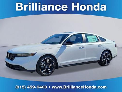 Platinum White 2026 Honda Accord Hybrid Sport