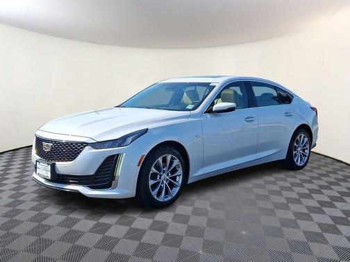 Crystal White Tri-Coat 2022 Cadillac CT5 Premium Luxury AWD
