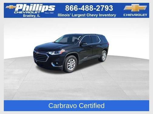 Mosaic Black Metallic 2020 Chevrolet Traverse LT Cloth