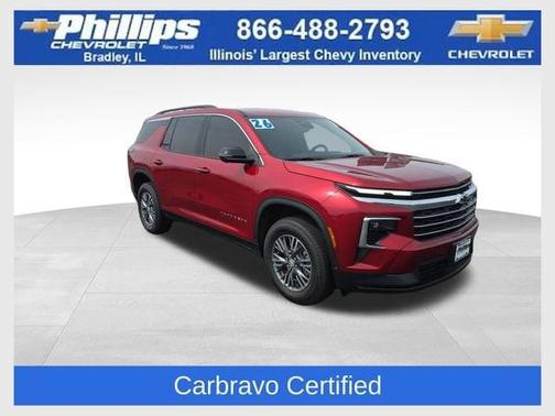 Radiant Red 2026 Chevrolet Traverse LT
